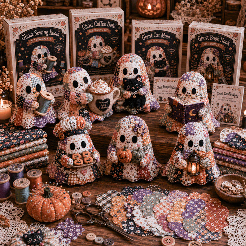 🔥 Limited-Time 36% Off — 👻 Stitch a Little Halloween Magic | Cozy Ghost DIY Kit