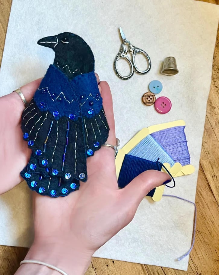 đ„Last Day 49% OFFđ€ âRavenâs Keepsake â Guardian of Stitchesâ đȘĄâš