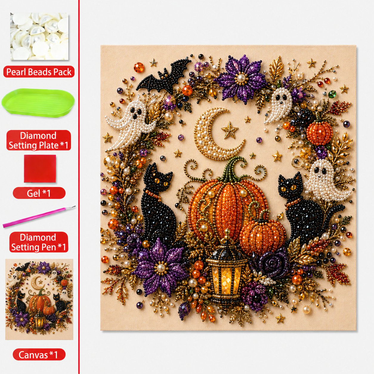 40% OFF 👻 Halloween Pearl Art DIY Kit – Create a Spooky-Cute Masterpiece