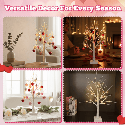 ⏰Last 4 hours Sale: Save 49% - ❤️Romantic Heart-Shaped Birch Tree Lamp