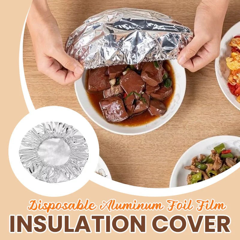 🏠Reusable Aluminum Foil Food Covers – Keep Meals Warm & Fresh