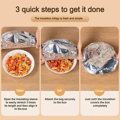 🏠Reusable Aluminum Foil Food Covers – Keep Meals Warm & Fresh