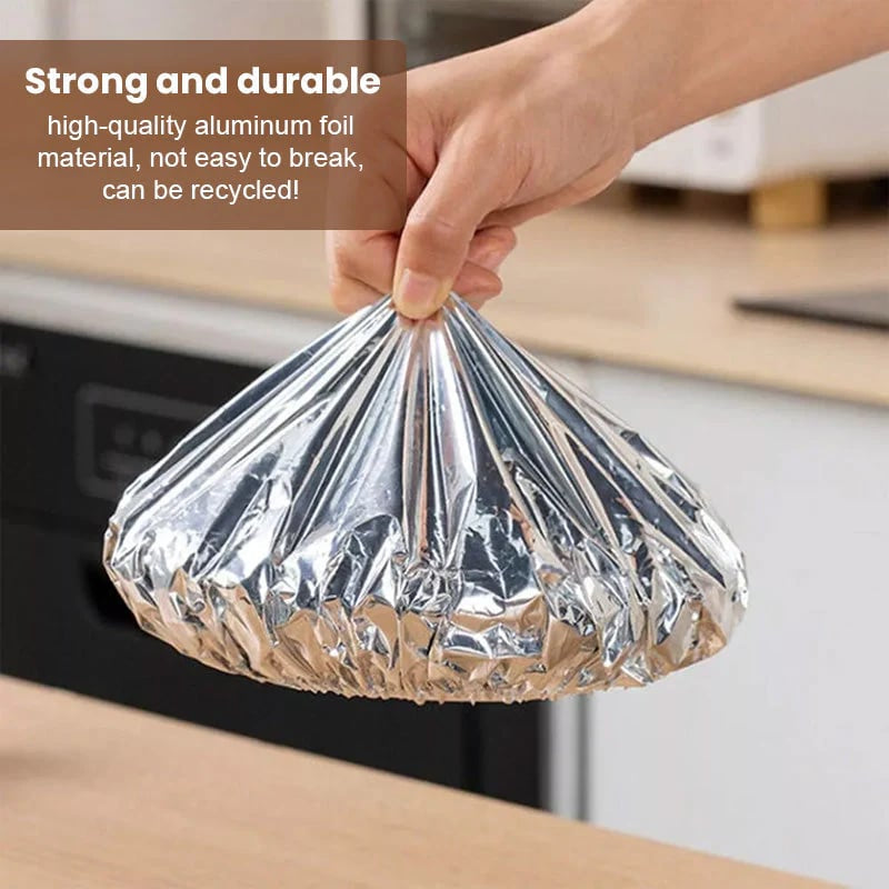 🏠Reusable Aluminum Foil Food Covers – Keep Meals Warm & Fresh