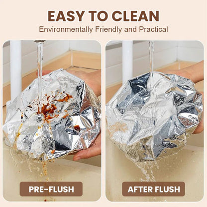 🏠Reusable Aluminum Foil Food Covers – Keep Meals Warm & Fresh
