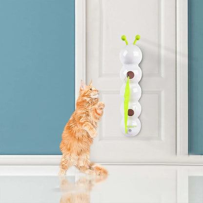 Interactive Cat Toy – Motion-Activated Toy with Feather Tail & Suction Cup