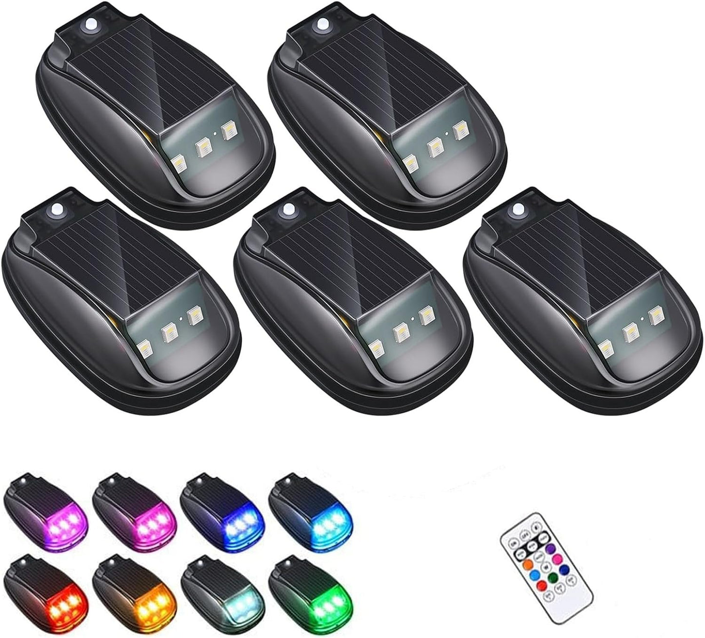 🏆Flash Sale⚡ 50K+ SOLD!🔥Solar-powered RGB strobe light on car roof with remote control💡