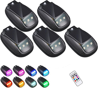 🏆Flash Sale⚡ 50K+ SOLD!🔥Solar-powered RGB strobe light on car roof with remote control💡