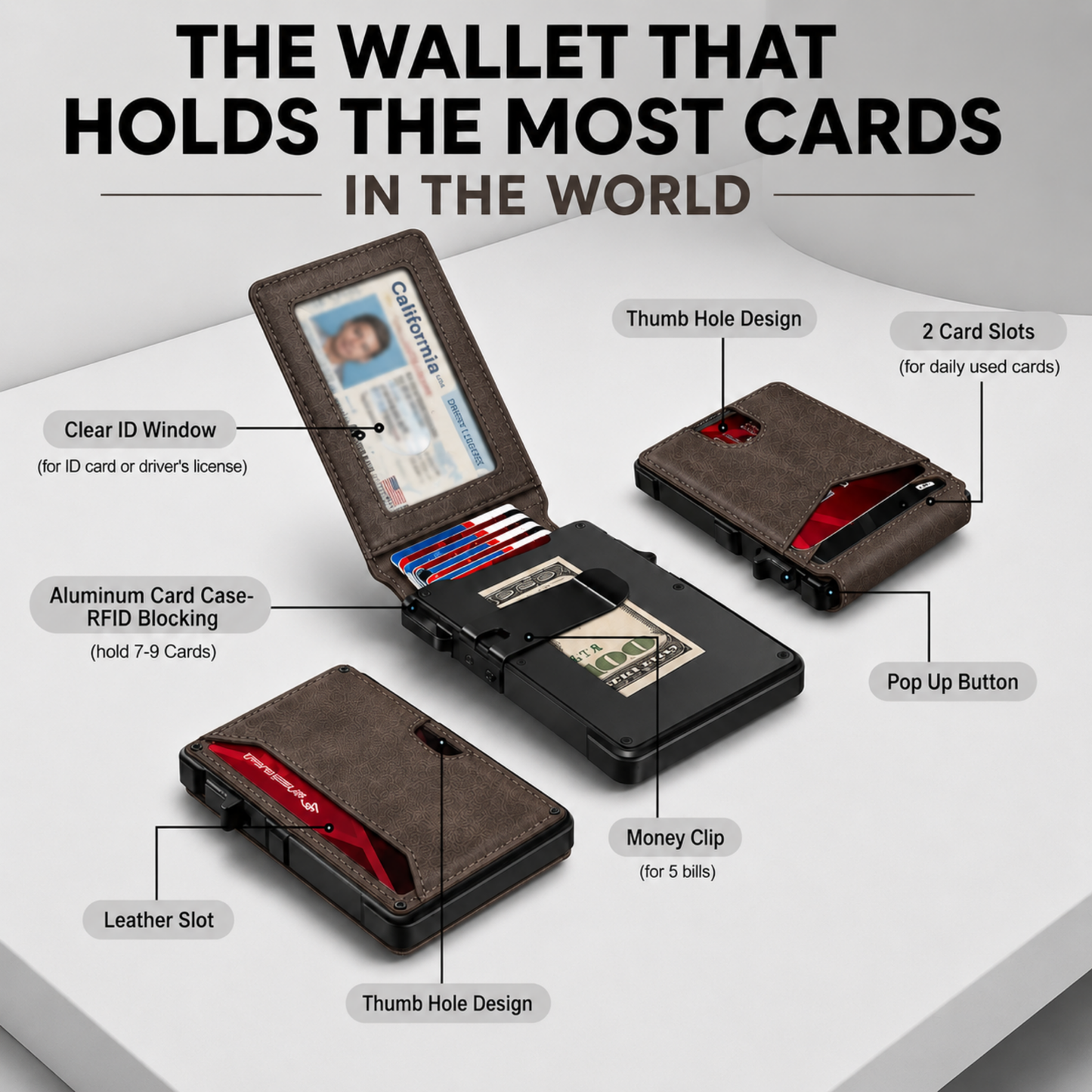 UNUMZEKKA™ Minimalist Wallet - Maximum Capacity. Minimal Footprint.