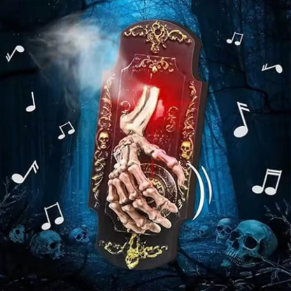 👻 Haunted Skeleton Hand Doorbell – Touch & Motion Activated Halloween Scare Decoration