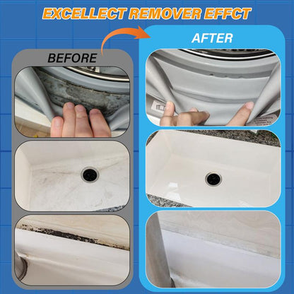 ODEIUN™ Mold Remover Gel with Scrub Brush – Heavy Duty Mildew Stain Cleaner for Washer Gasket, Shower Caulk, Tile Grout & Bathroom