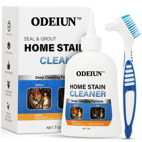 ODEIUN™ Mold Remover Gel with Scrub Brush – Heavy Duty Mildew Stain Cleaner for Washer Gasket, Shower Caulk, Tile Grout & Bathroom