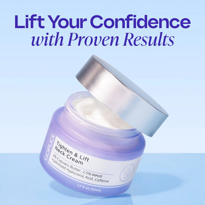 GOPUCE Miracle Neck Cream: Erase "Turkey Neck" & "Tech Neck" Lines Visible Lift & Smoothness in 4 Weeks