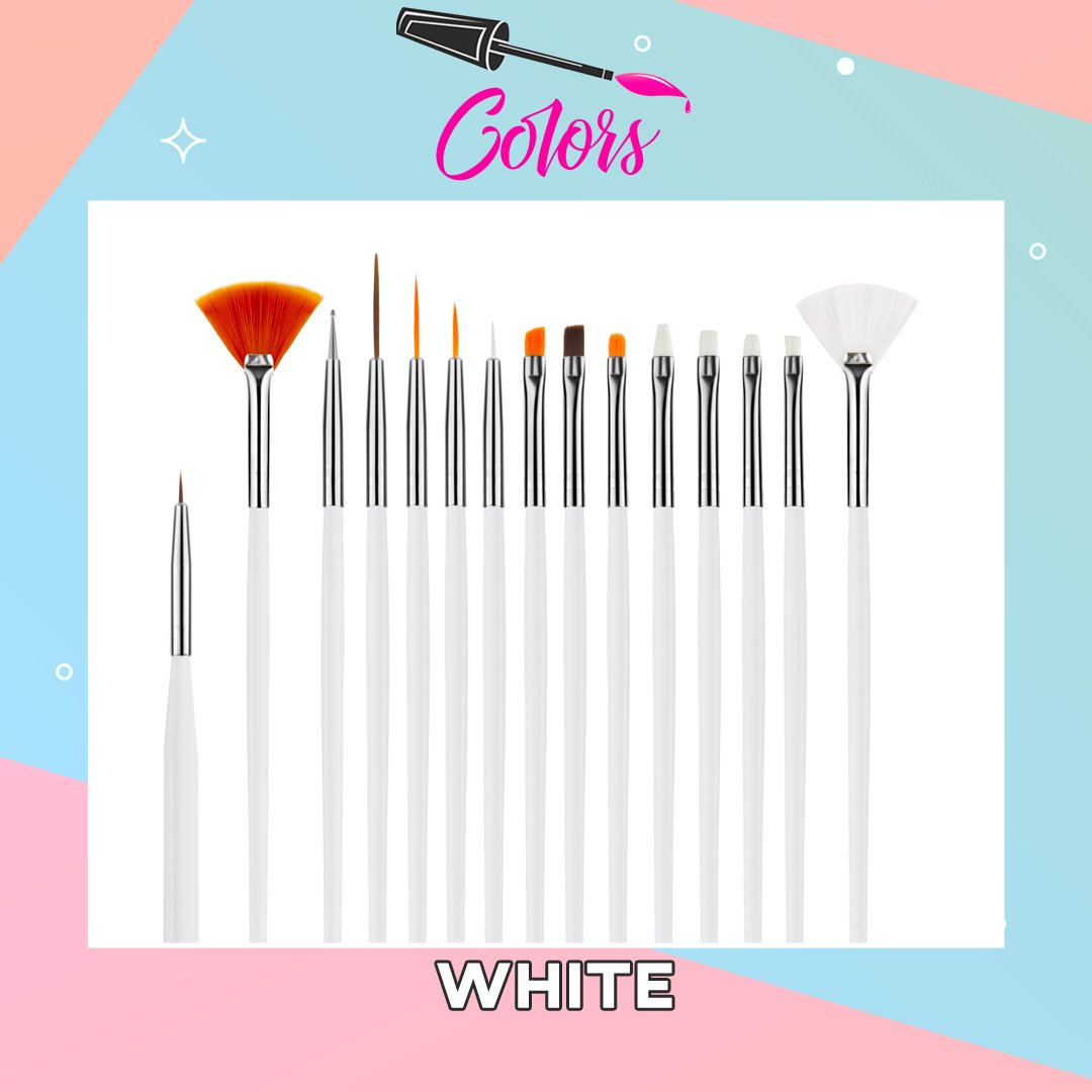 DIY Nail Art Brush Set (15pcs)