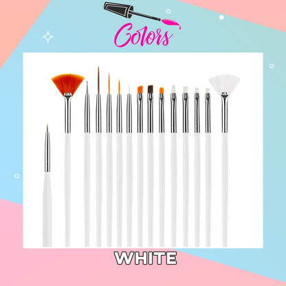 DIY Nail Art Brush Set (15pcs)