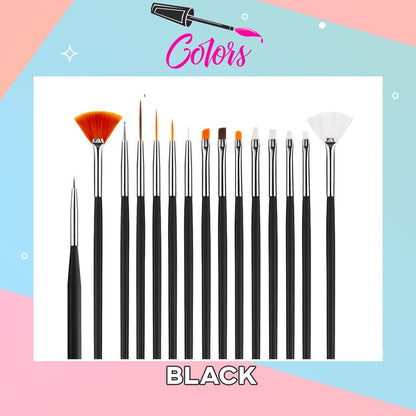 DIY Nail Art Brush Set (15pcs)