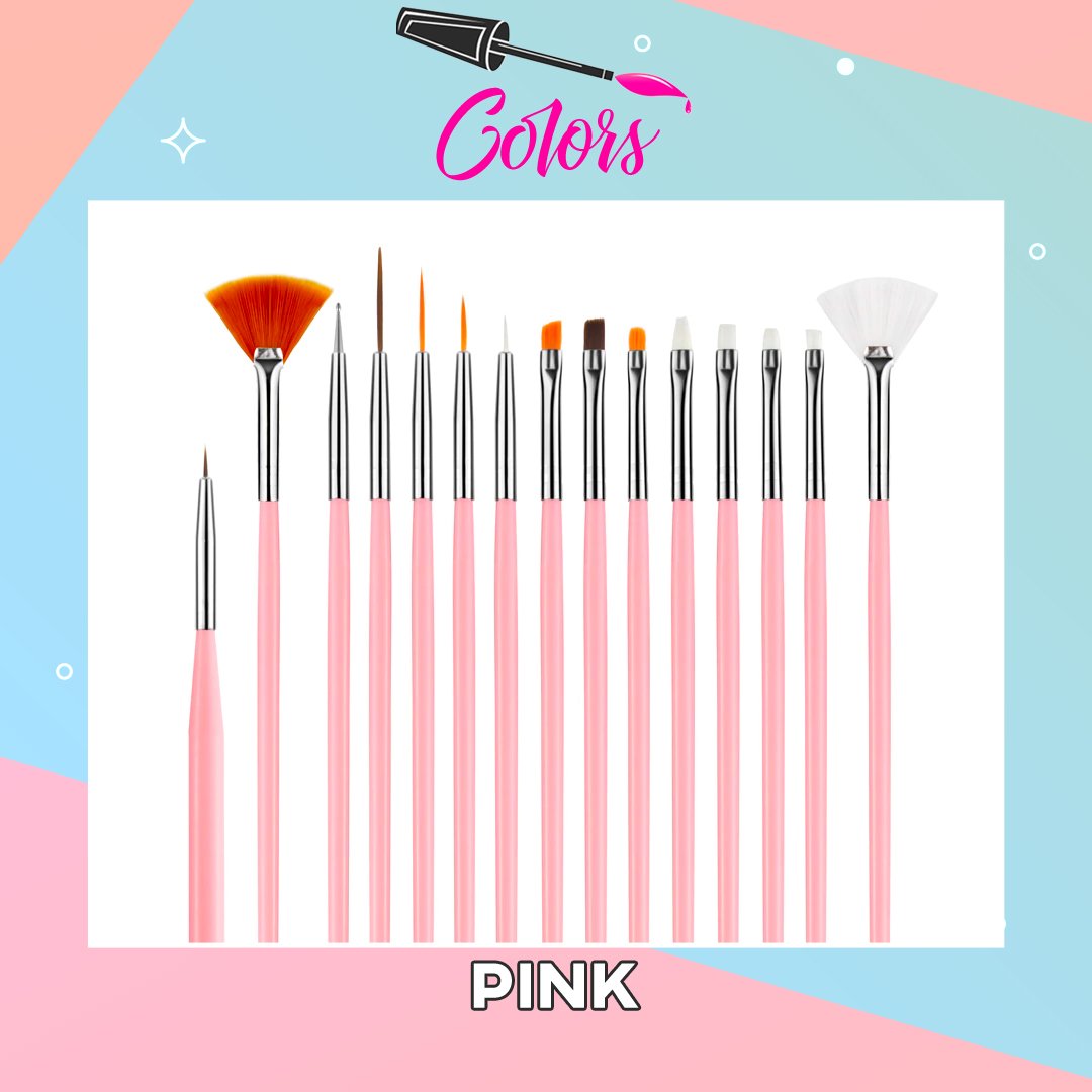 DIY Nail Art Brush Set (15pcs)