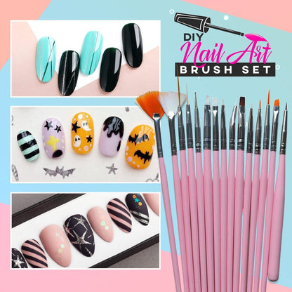 DIY Nail Art Brush Set (15pcs)