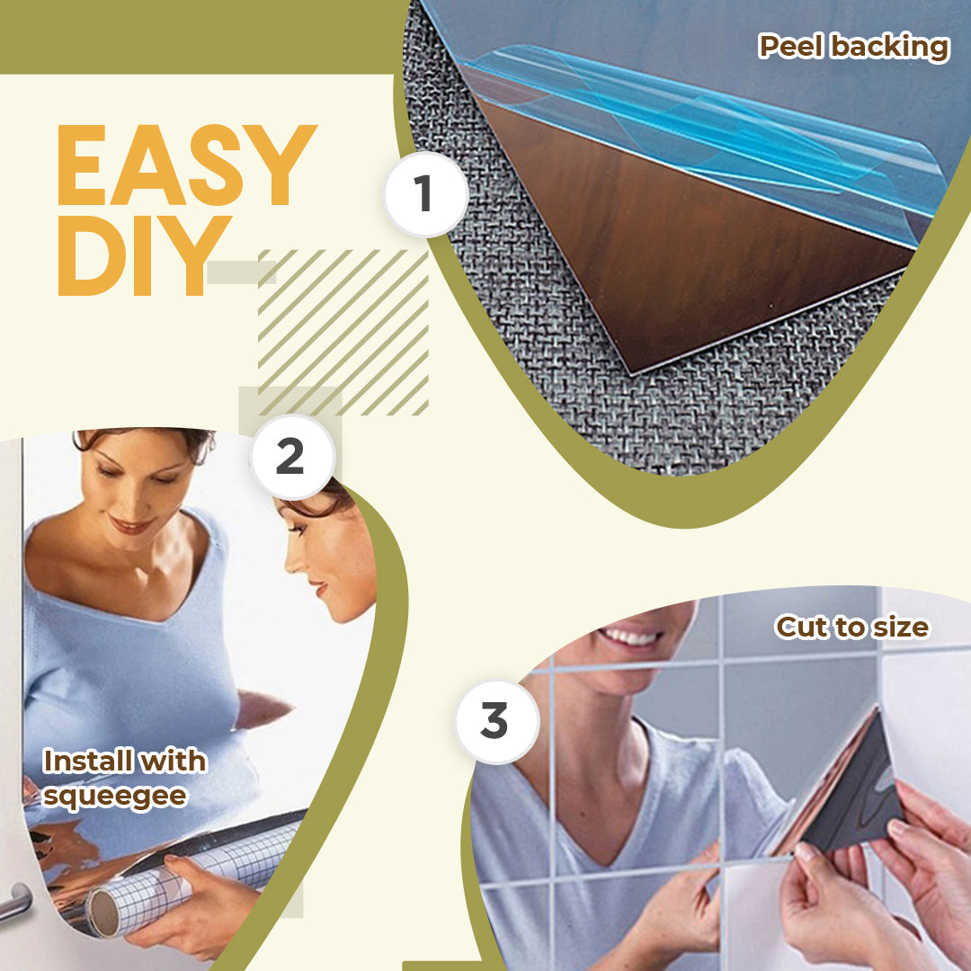 DIY Mirror Wall Stickers