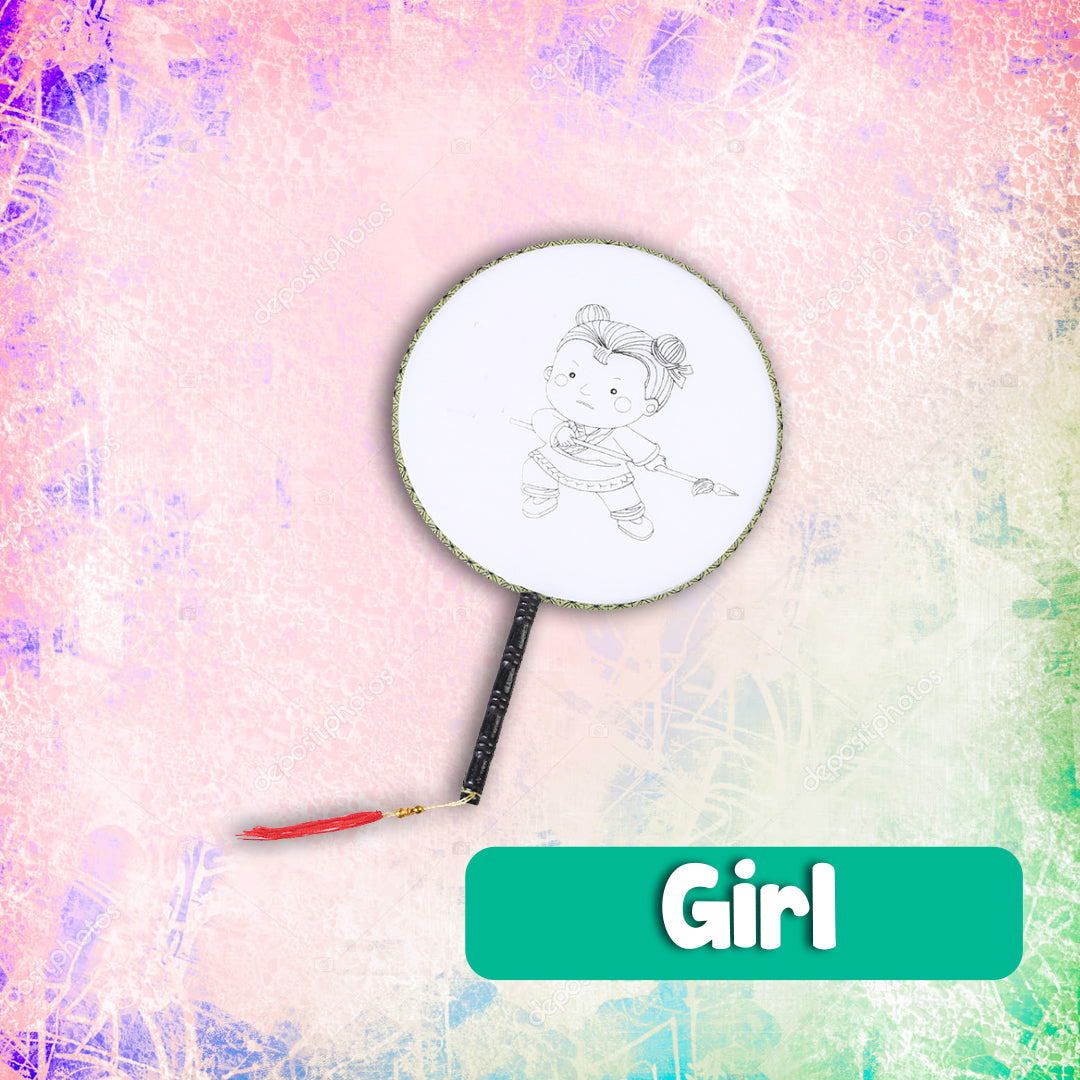 DIY Graffiti Painted Fan Toy