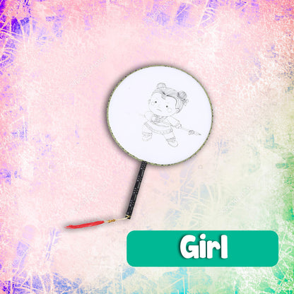 DIY Graffiti Painted Fan Toy