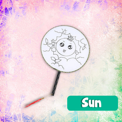 DIY Graffiti Painted Fan Toy