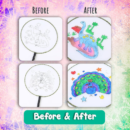 DIY Graffiti Painted Fan Toy