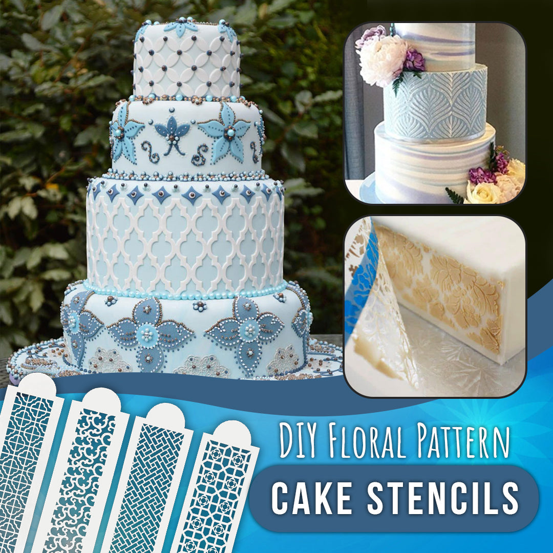 DIY Floral Pattern Cake Stencils
