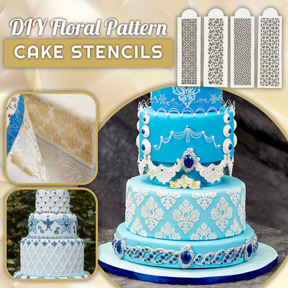DIY Floral Pattern Cake Stencils