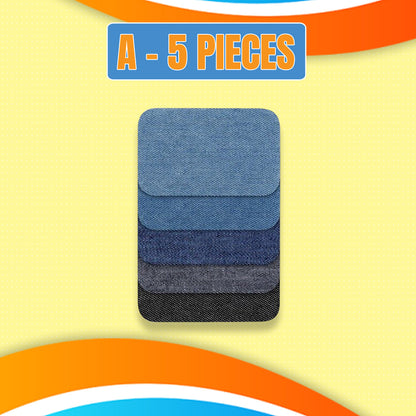 DIY Iron On Denim Patches Set