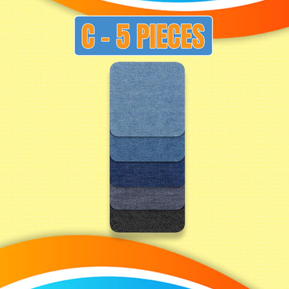 DIY Iron On Denim Patches Set