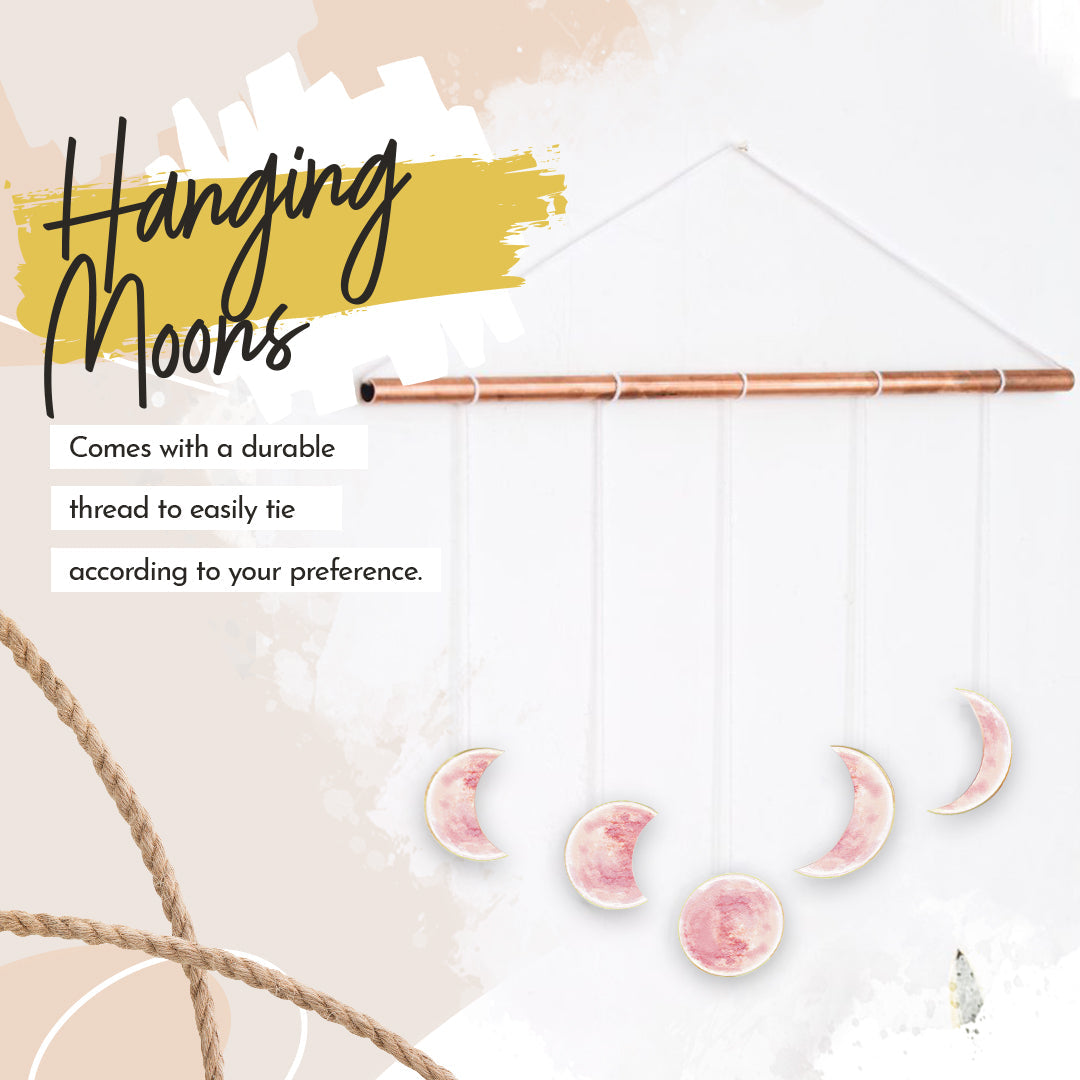 DIY Moon Phase Wall Hanging