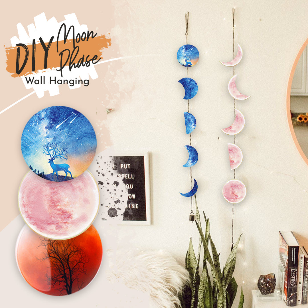 DIY Moon Phase Wall Hanging