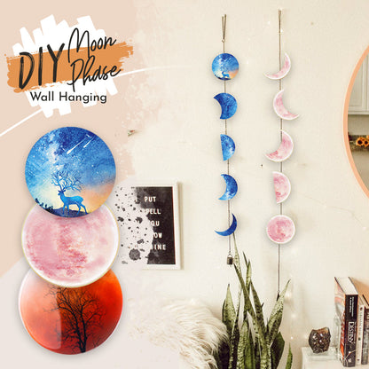 DIY Moon Phase Wall Hanging