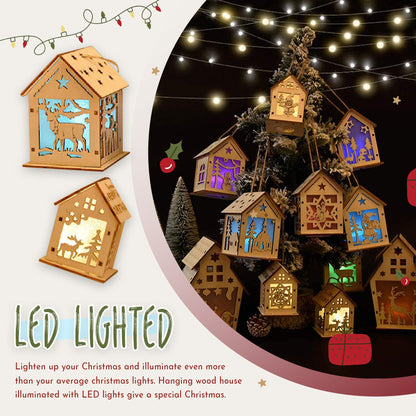 DIY Christmas LED Treehouse Hanging Ornament