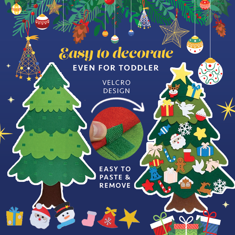 DIY Felt Tree & Spare Ornaments Bundle