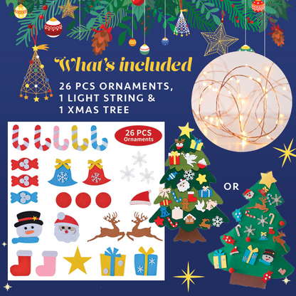 DIY Felt Tree & Spare Ornaments Bundle