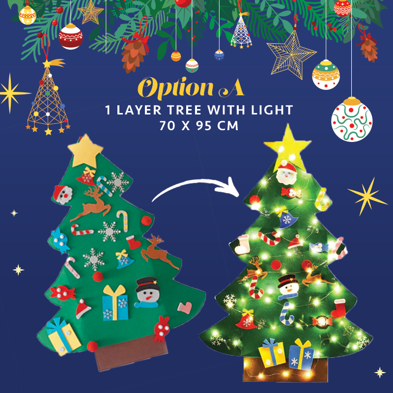 DIY Felt Tree & Spare Ornaments Bundle