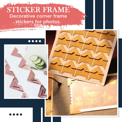 DIY Retro Sticker Frame Decorations