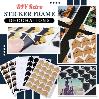 DIY Retro Sticker Frame Decorations