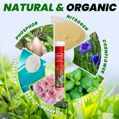 🌱All-in-One Nutrient Boost | NEGUSY® Organic Fertilizer Tablets- Slow Release Plant Food for 60 Days⭐️