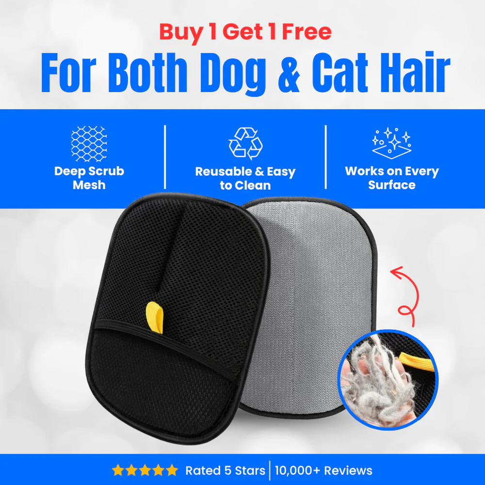 Reusable Pet Hair Remover Glove – Grooming & Cleaning Tool