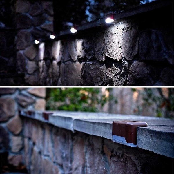 🔥HOT SALE 49% OFF 🎁LED Solar Lamp Path Staircase Outdoor Waterproof Wall Light