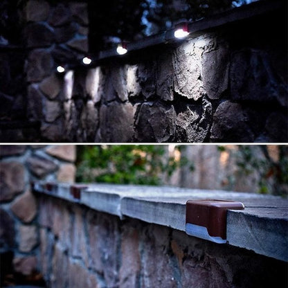 🔥HOT SALE 49% OFF 🎁LED Solar Lamp Path Staircase Outdoor Waterproof Wall Light