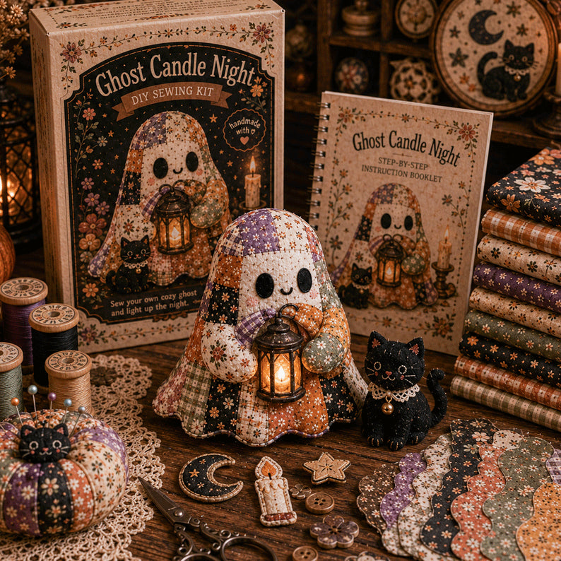 🔥 Limited-Time 36% Off — 👻 Stitch a Little Halloween Magic | Cozy Ghost DIY Kit