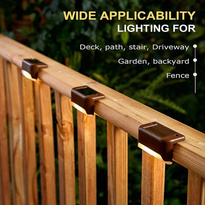 🔥HOT SALE 49% OFF 🎁LED Solar Lamp Path Staircase Outdoor Waterproof Wall Light