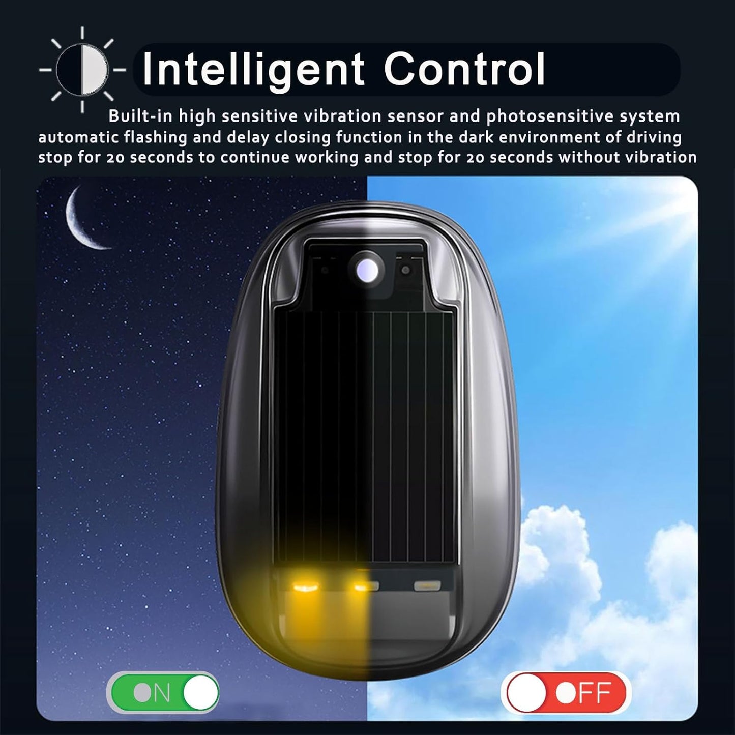 🏆Flash Sale⚡ 50K+ SOLD!🔥Solar-powered RGB strobe light on car roof with remote control💡