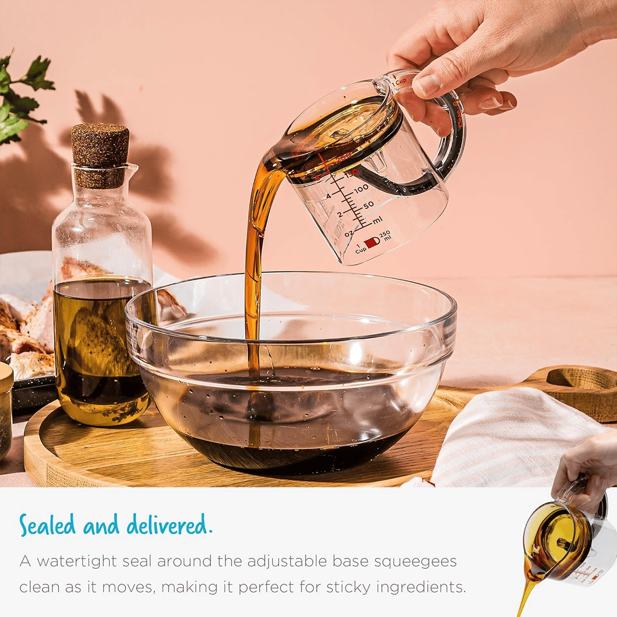 ✨4-in-1 Adjustable Measuring Cup
