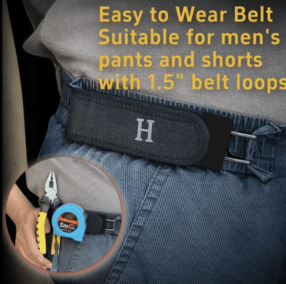 Metal Hook Tactical Elastic Belt