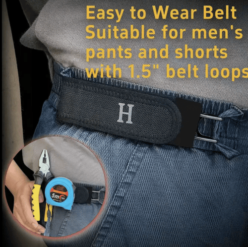 Metal Hook Tactical Elastic Belt