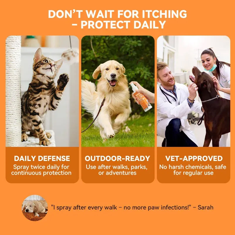 ODEIUN® Quantum Silver Pet Skin Spray for Dogs and Cats